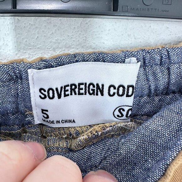 Sovereign Code Toddler Boys Brown Tan Khaki Pull On Shorts Casual Summer NWT - Picture 3 of 8